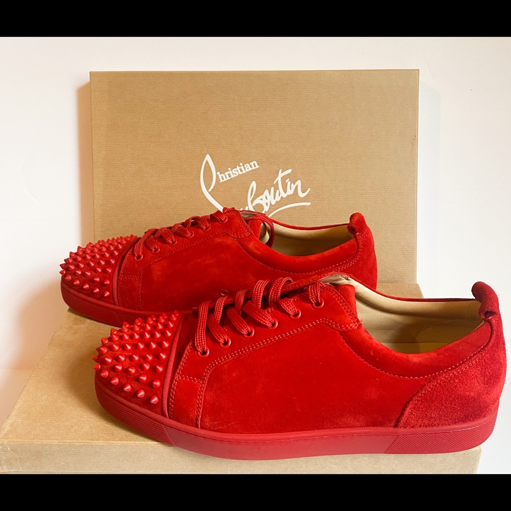 New Men’s Christian Louboutin Junior Spikes Orlato Sneakers Sz 46.5/13.5US